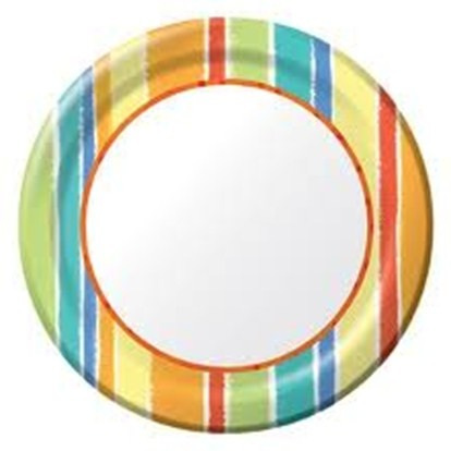Sunshine Stripes Dinner Plates
