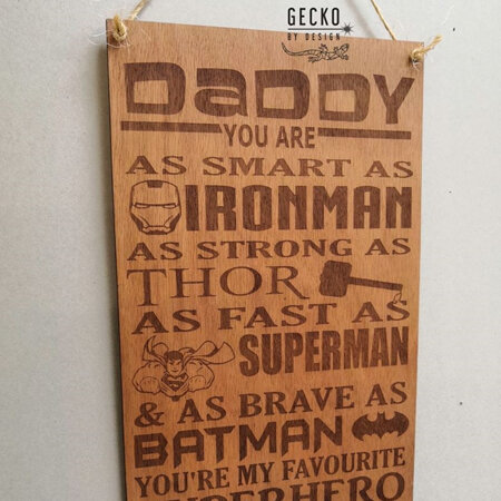Superhero Dad Sign