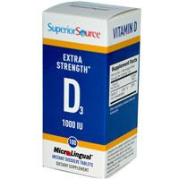 Superior Source Vitamin D3 1000 IU, 100 tabs