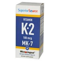 Superior Source Vitamin K2 Microlingual 100mcg MK-7