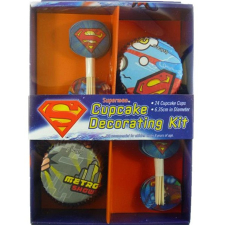 Superman cupcake kit
