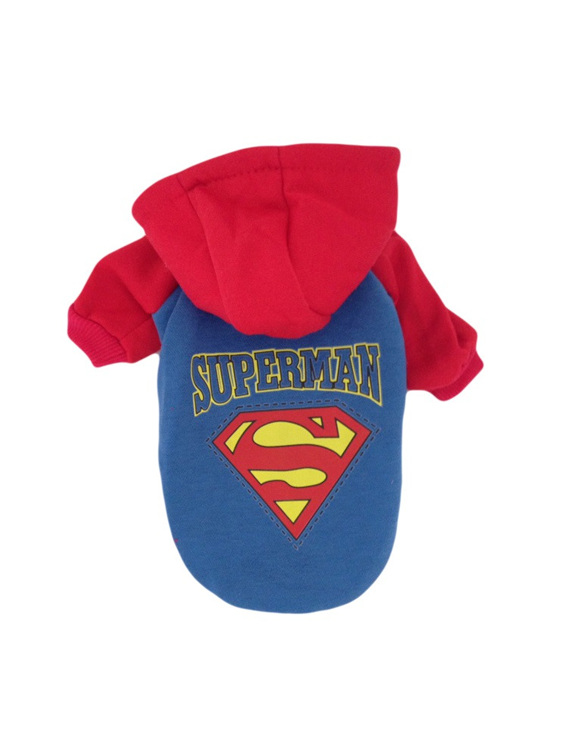 superman dog costume hoodie
