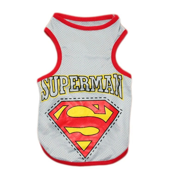 superman singlet grey