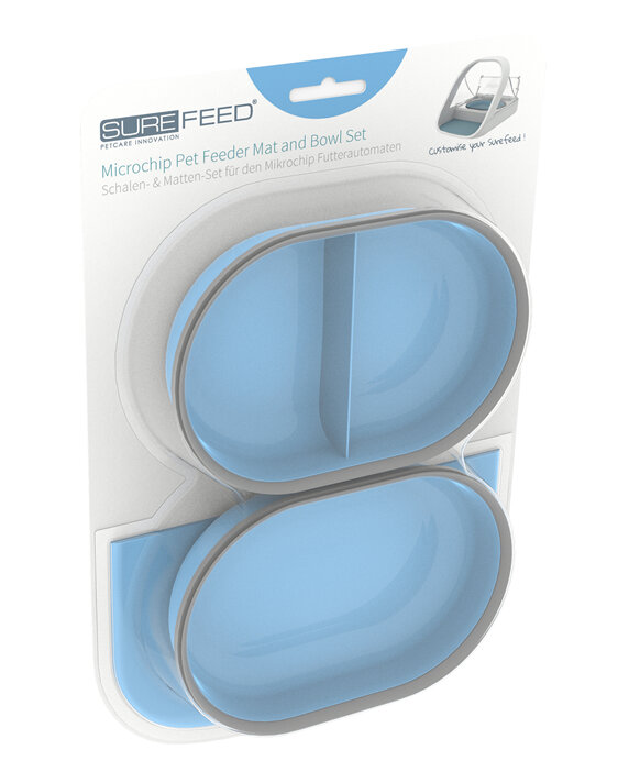 SureFeed Microchip Pet Feeder Mat and Bowl