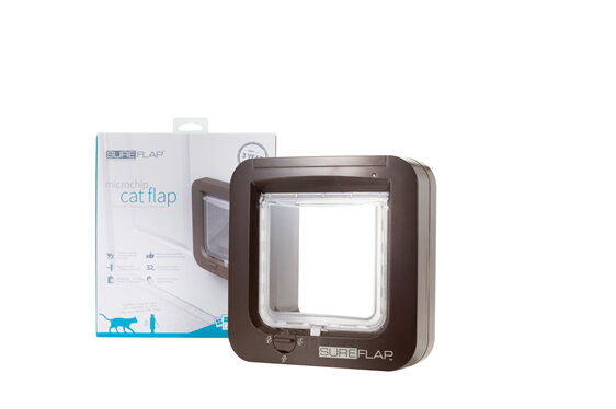 SurePet Microchip Cat Flap Brown