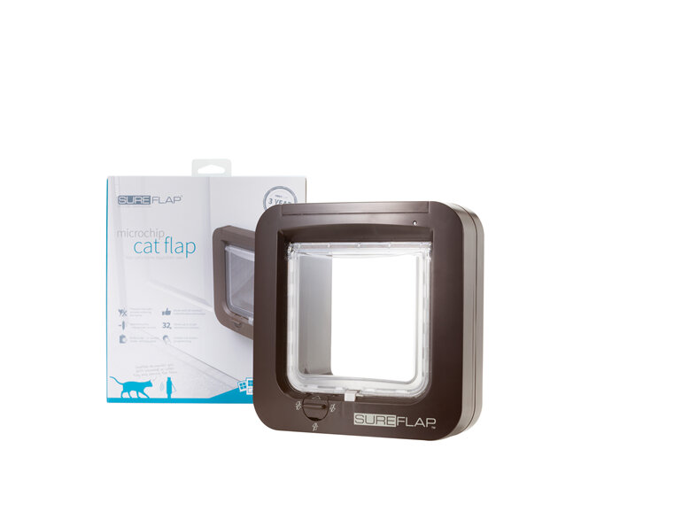 SurePet Microchip Cat Flap Brown