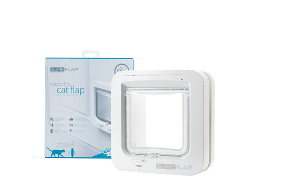 SurePet Microchip Cat Flap White