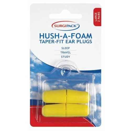 Surgipack Ear Plugs Hush A Foam Taper Super