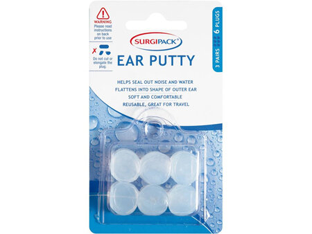 SurgiPack Ear Putty 6 Plugs
