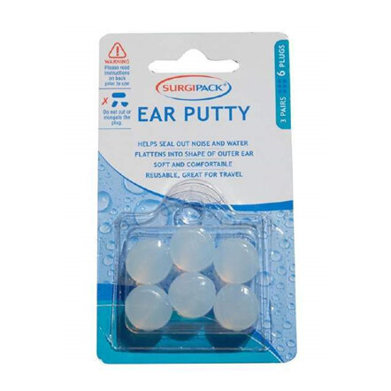 SurgiPack Ear Putty Ear Plugs 3 Pairs