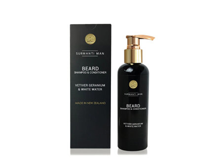 Surmanti Man Vetiver Geranium & White Water Beard Shampoo & Conditioner