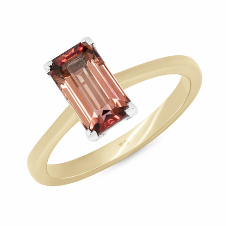 Sweet Cherry: Pink Tourmaline Solitaire Ring