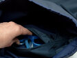 swim pouch navy showing pocket inside bag in use