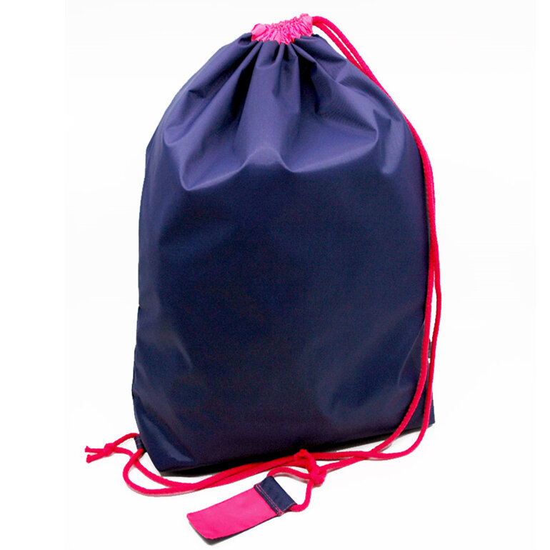 swim pouch purple with bright pink contrast