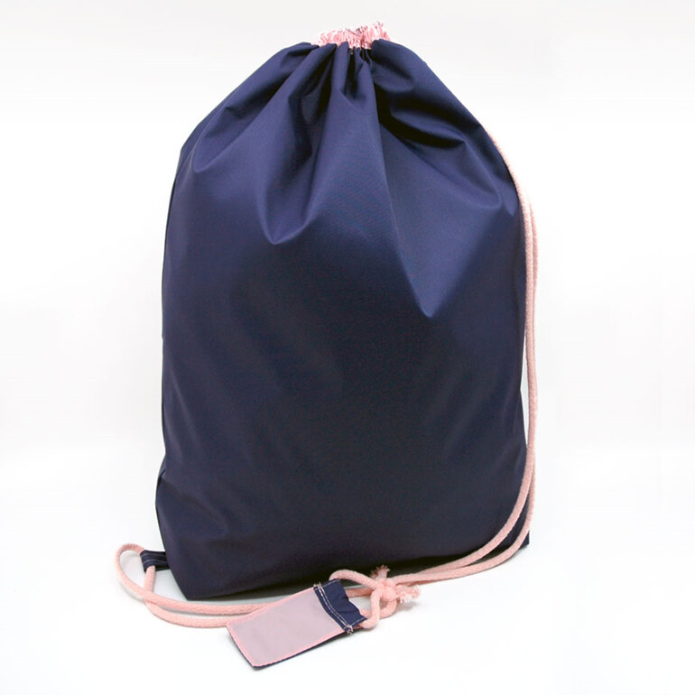 swim pouch purple with light pink contrast