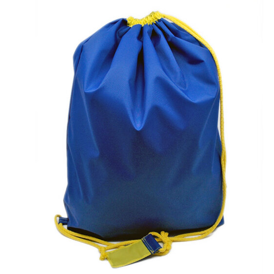 swim pouch royal with yellow contrast