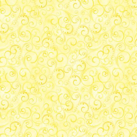 Swirling Splendor Light Yellow 9705W-33 (Wide)
