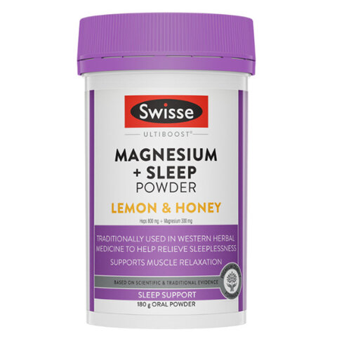 Swisse Ultiboost Magnesium & Sleep Powder - Lemon & Honey 180g