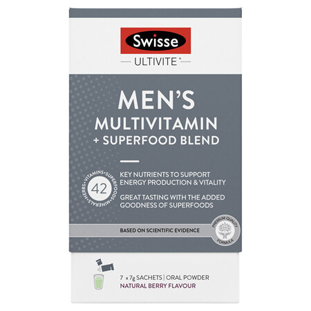 Swisse Ultivite Men's Multivitamin + Superfood Blend 7 Pack