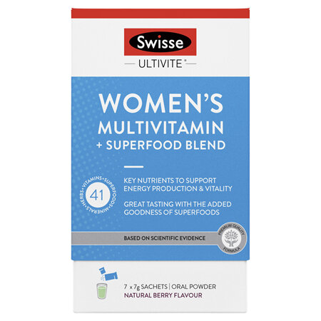 Swisse Ultivite Women's Multivitamin + Superfood Blend 7 Pack