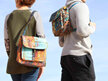Switchback Pattern Convertible Backpack/Shoulder Bag