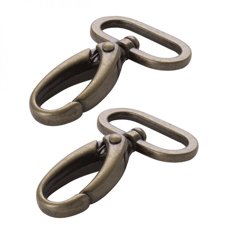 Swivel Hook 1-1/2in Antique Brass X 2 from By Annie