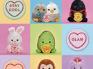 Swizzels Love Hearts Bird Couple Love Birds Valentine's Soft Toy Plush