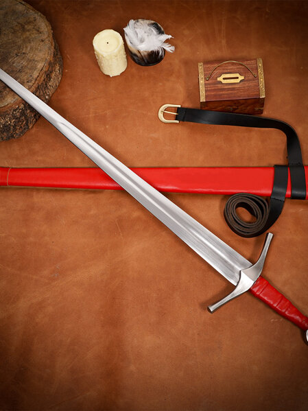 Sword 7 - Medieval type XVI Oakeshott Typology Sword with Leather Scabbard