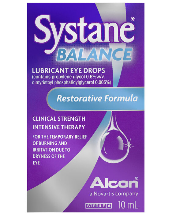 Systane Balance Lubricant Eye Drops have restorative formula, clinical strength
