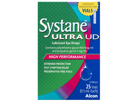 Systane Ultra Lubricant Eye Drops Preservative Free Unit Dose (25x0.5ml Vials)