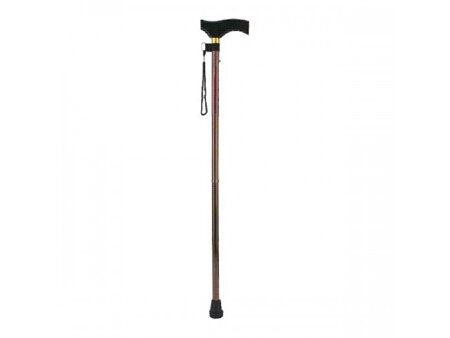 T-Handle Brown Walking Stick Extendable 2 Section