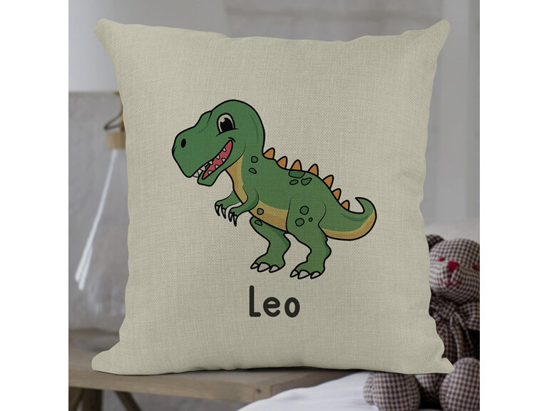 T Rex personalised cushion cover