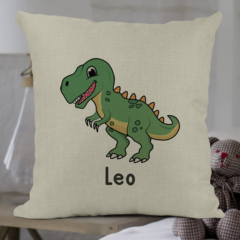 T Rex personalised cushion cover