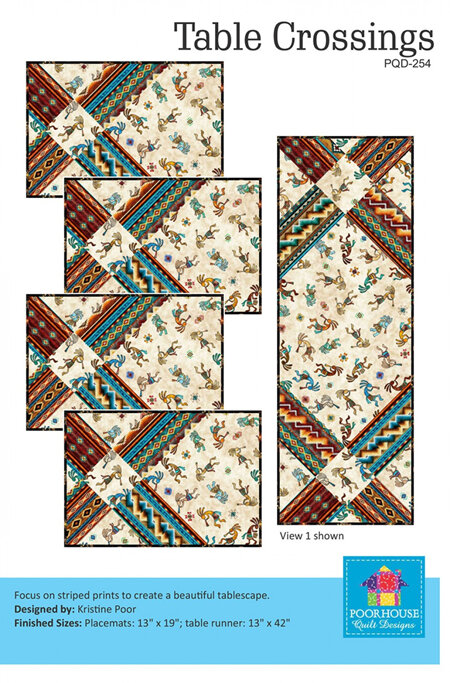 Table Crossings Pattern from Poorhouse Quilt Designs