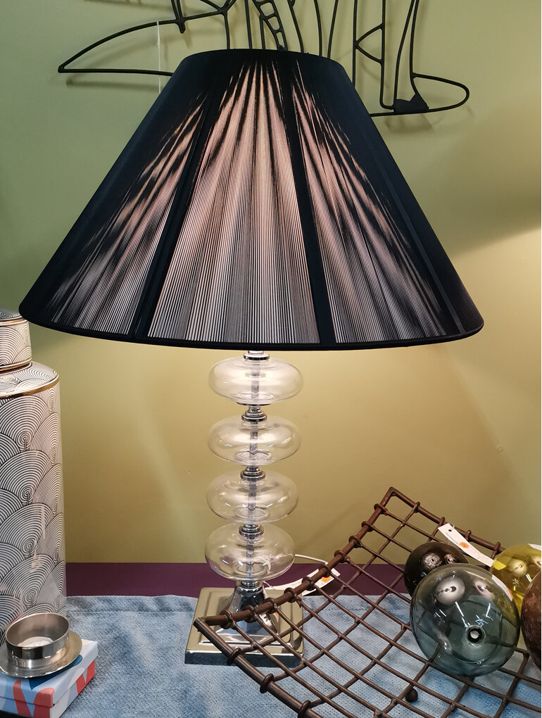 Table Lamps New Zealand black shade glass