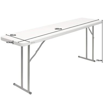 Table Oblong 1.8m x 45cm - Narrow