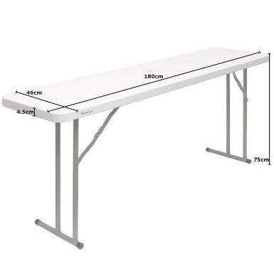 Table Oblong 1.8m x 45cm - Narrow