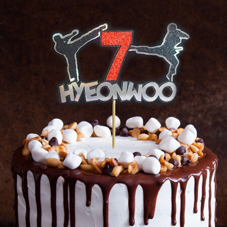 Taekwondo, Karate Personalised Cake Topper