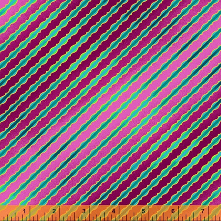 Talisman Stripe Magenta with Metallic 52683M-5
