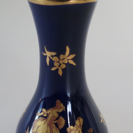 Tall cobalt blue vase