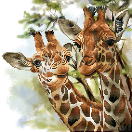 Tall & Tender Giraffes - Diamond Dotz - Intermediate Kit