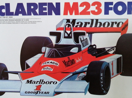 Tamiya 1/20 McLaren M23 Ford (TAM2002) Brazil Issue