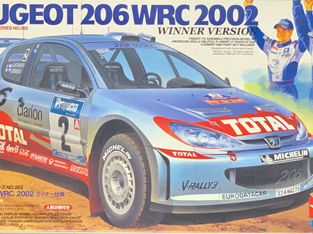 Tamiya 1/24 Peugeot 206 WRC 2002 Winner (TAM24262)