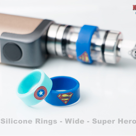 Tank Silicone Rings - Wide - Super Hero Type