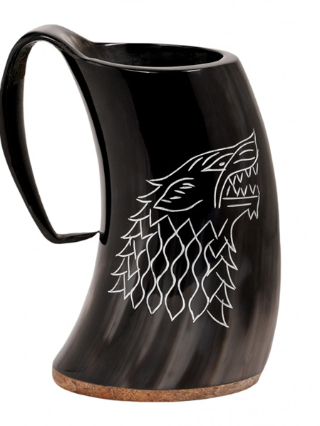 Tankard Type 7 - Tankard with Dire Wolf Head and Shoulders