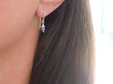 Tanzanite december birthstone silver rosehip earrings lily griffin nz jeweller