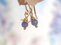 Tanzanite december birthstone solid gold rosehip earrings lily griffin nz