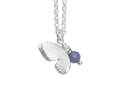 tanzanite sterling silver butterfly wings kinetic pendant lilygriffin nz jewelry