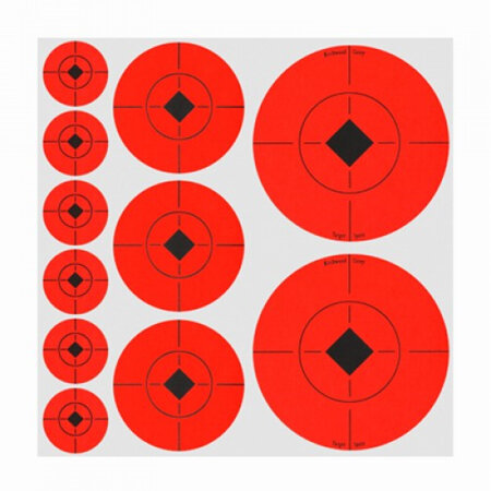 Target Spots Assortment of 60x1', 30x2' & 20x3' 110 Orange Targets