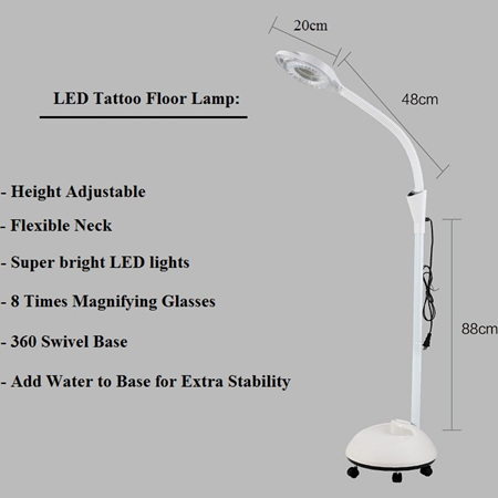 Tattoo LED Floor Lamp
